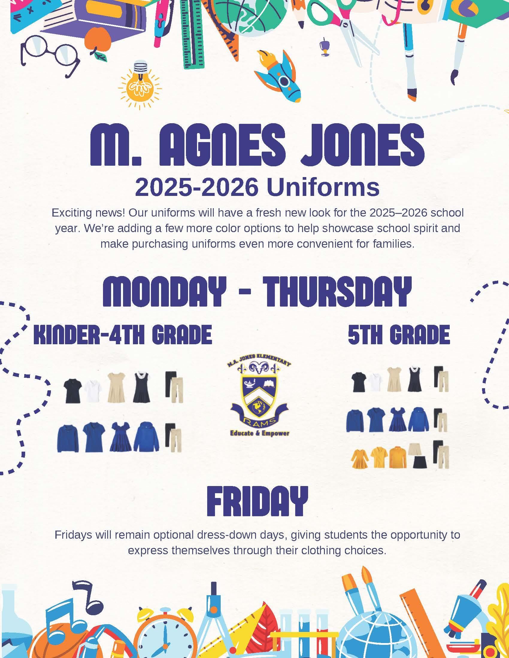 2025-2026 School Uniforms